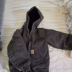 Carhartt Hooded Work Jacket - Charcoal Gray